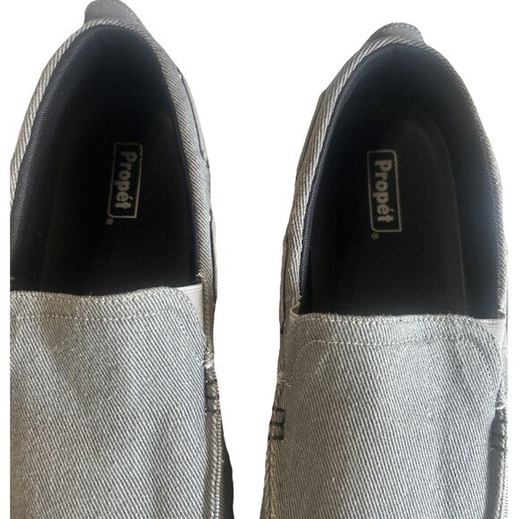 Propet Viasol Men\'s Size 15EEE Gray Canvas Loafers Slip On Casual Shoes MCX044C main image 9